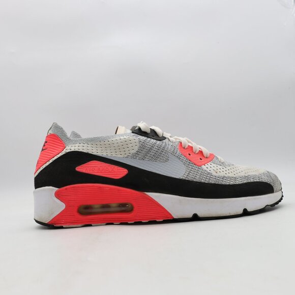 Nike ID Air Max 90 Ultra 2.0 Men's Size 10.5 Flyknit Infrared Crimson Sneakers - Picture 1 of 10